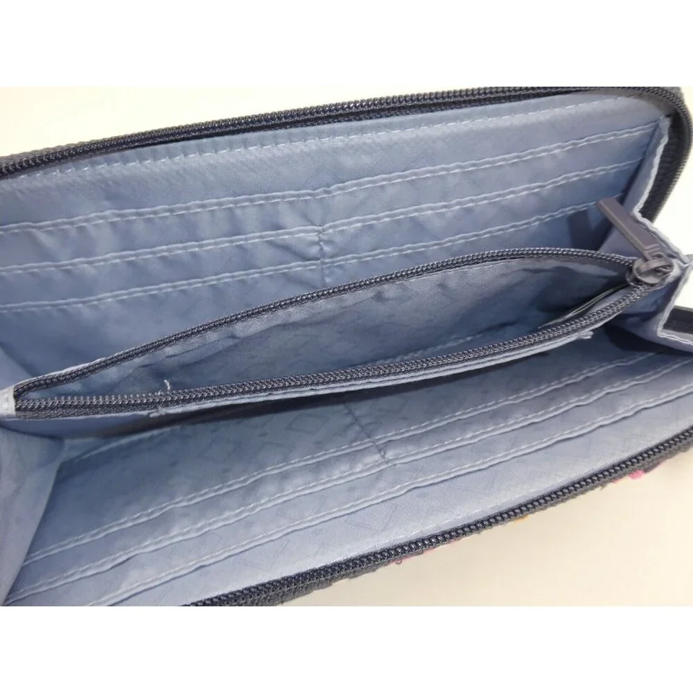 Vera Bradley Charmont Meadow Zip-Around Wallet - Picture 8 of 8